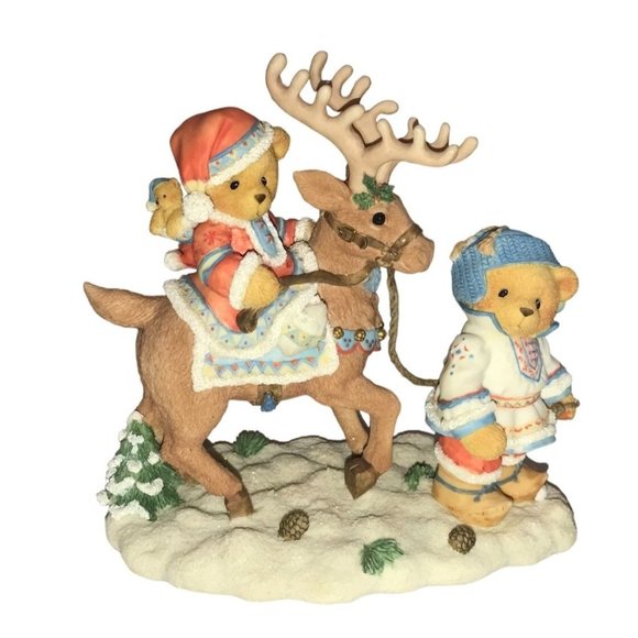 Sven & Liv Cherished Teddies 272159 - Enesco Holiday Figurine - Picture 2 of 9